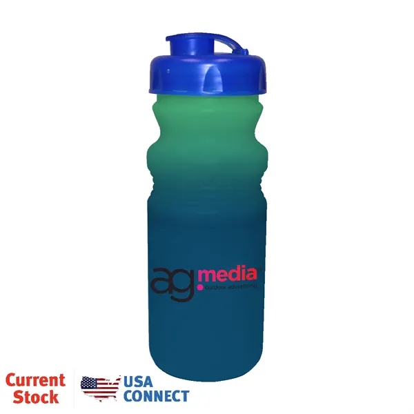 Green To Blue color option for Mood™ 20 Oz. Cycle Bottle With Flip Top Cap, Full Color Di