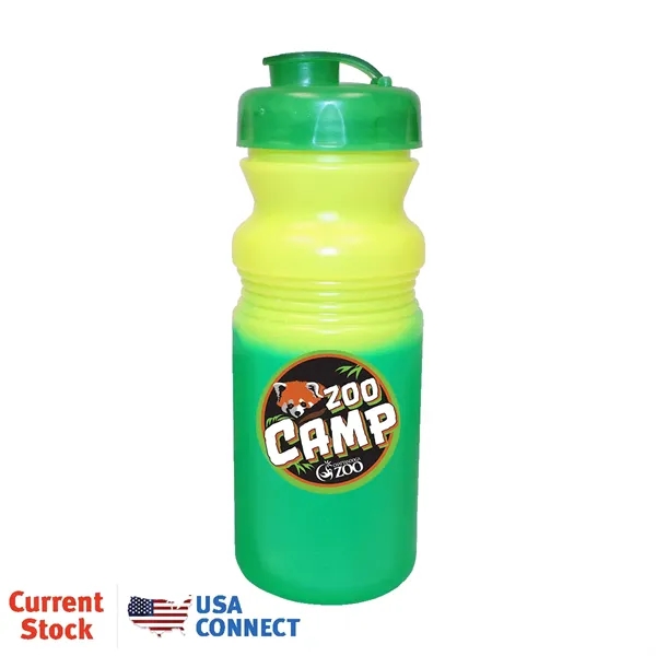 Yellow To Green color option for Mood™ 20 Oz. Cycle Bottle With Flip Top Cap, Full Color Di