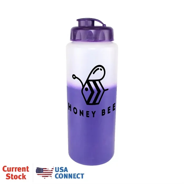 Frosted To Purple color option for Mood™ 32 Oz. Sports Bottle With Flip Top Cap