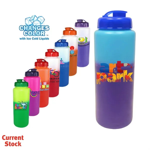 Photo of Mood™32 Oz. Sports Bottle With Flip Top Cap, Full Color Di