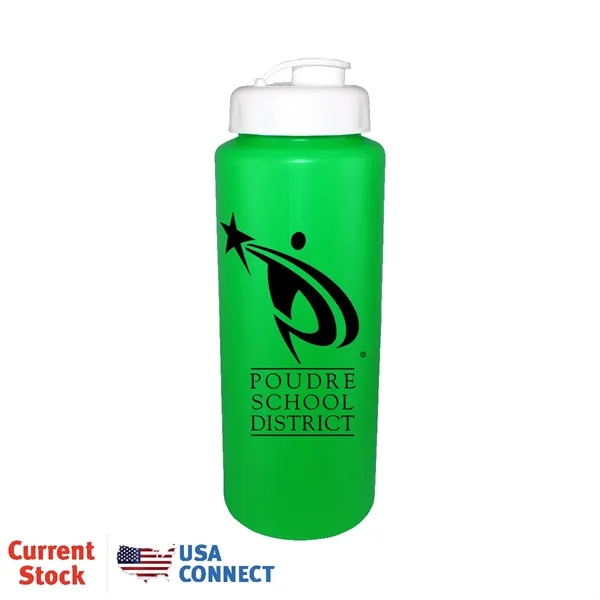 Neon Green color option for 32 Oz. Sports Bottle With Flip Top Cap
