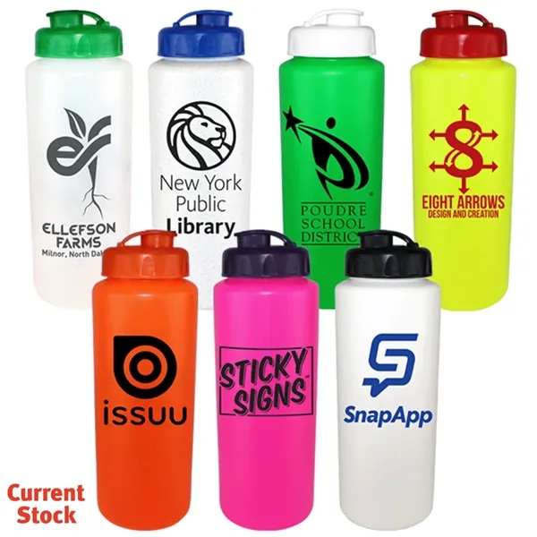 Neon Pink color option for 32 Oz. Sports Bottle With Flip Top Cap