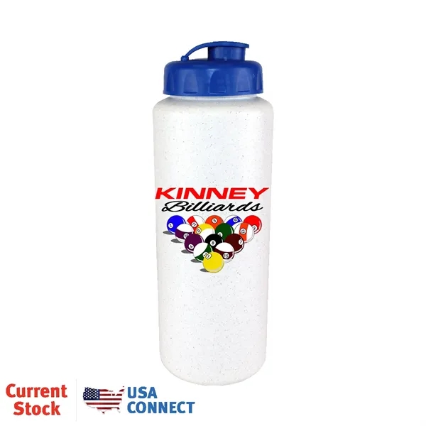 Granite color option for 32oz. Sports Bottle With Flip Top Cap, Full Color Digital