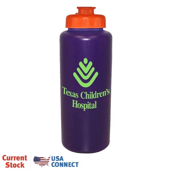 Purple color option for 32 Oz. Grip Bottle With Flip Top Cap