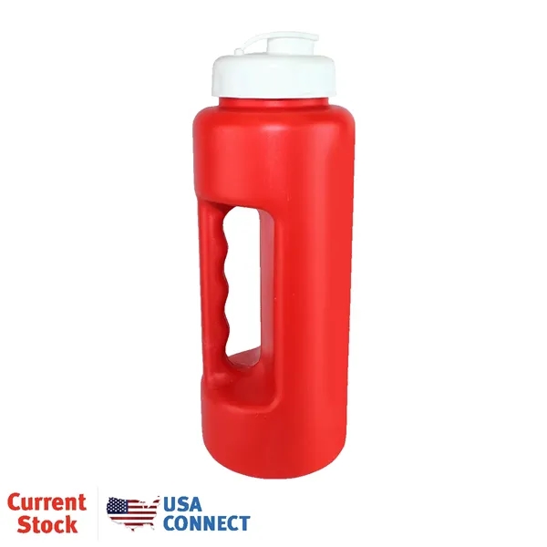 Red color option for 32 Oz. Grip Bottle With Flip Top Cap