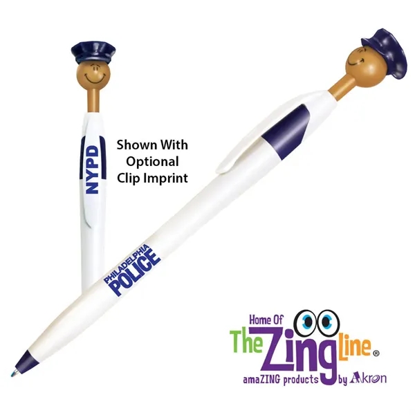 Blue color option for Officer Smilez Pen   Medium Tone