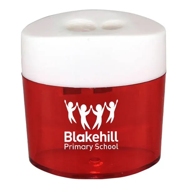 Transparent Red color option for Dual Pencil Sharpener