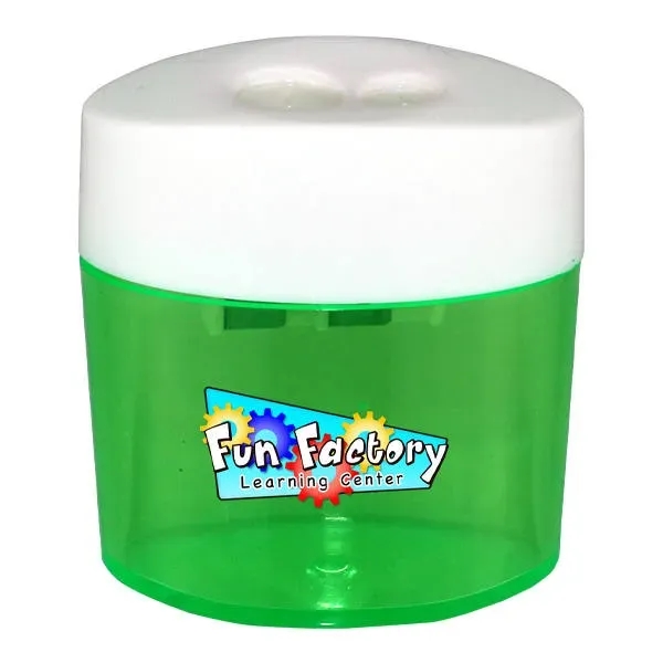 Transparent Green color option for Dual Pencil Sharpener, Full Color Digital