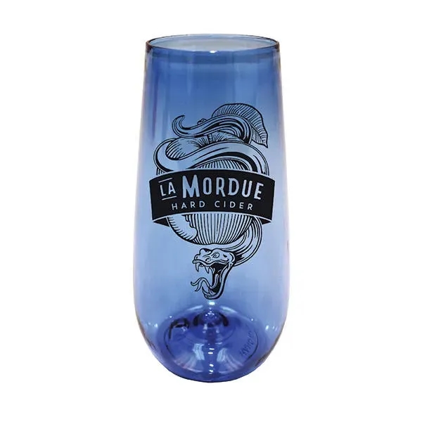 Blue color option for 10 Oz. Plastic Stemless Champagne Flute