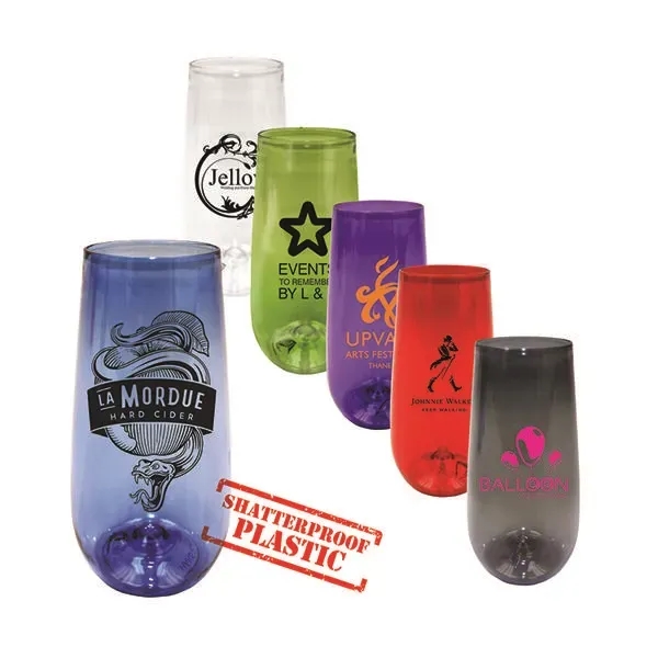 Extra color option for 10 Oz. Plastic Stemless Champagne Flute