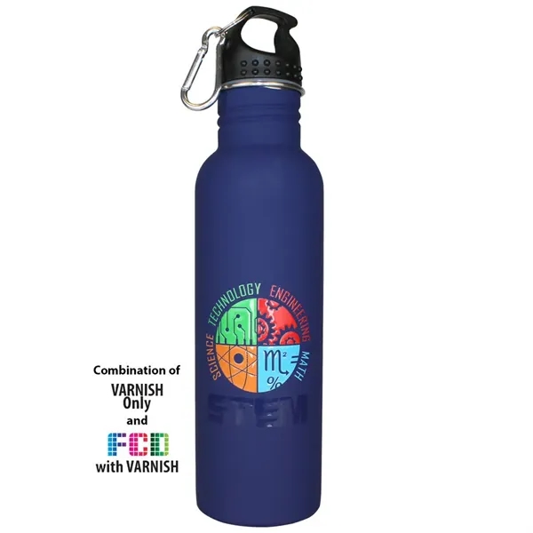 Blue color option for Halcyon® 25 Oz. Stainless Quest Bottle, Fcd With Varnish Or