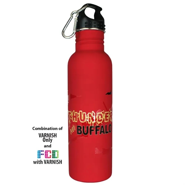Red color option for Halcyon® 25 Oz. Stainless Quest Bottle, Fcd With Varnish Or