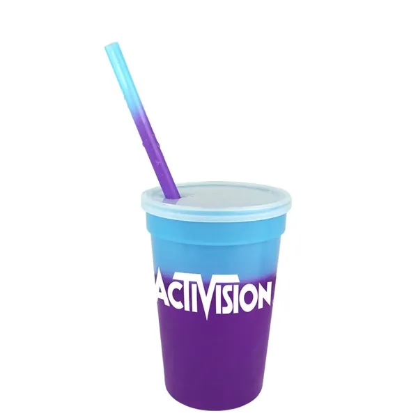 Blue To Purple color option for Mood™ 17 Oz. Stadium Cup/Straw/Lid Set