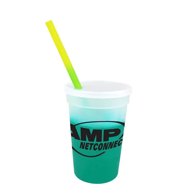 Frosted To Green color option for Mood™ 17 Oz. Stadium Cup/Straw/Lid Set