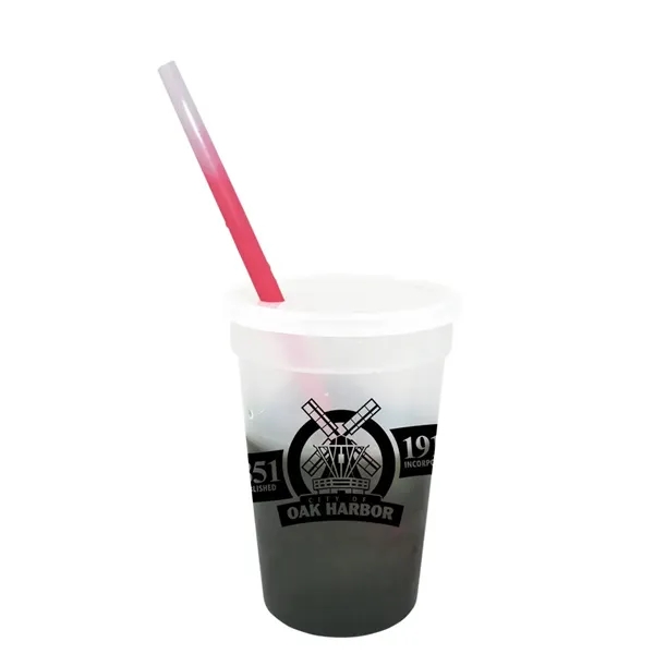 Frosted To Smoke color option for Mood™ 17 Oz. Stadium Cup/Straw/Lid Set