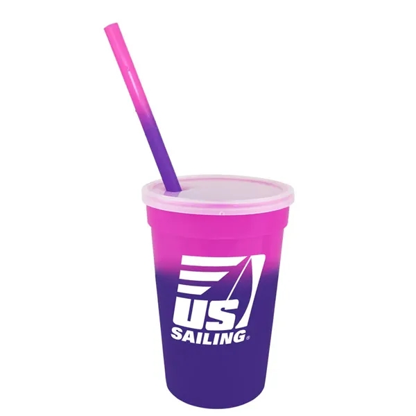 Pink To Purple color option for Mood™ 17 Oz. Stadium Cup/Straw/Lid Set