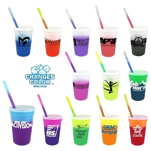 Main photo of Mood™ 17 Oz. Stadium Cup/Straw/Lid Set