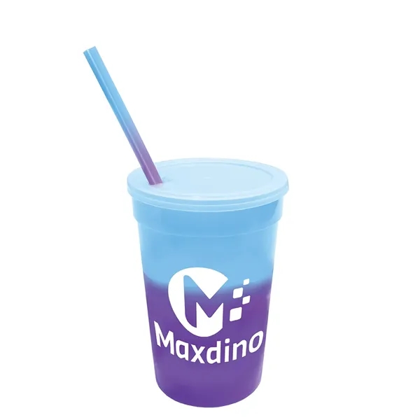 Blue To Purple color option for Mood™ 22 Oz. Stadium Cup/Straw/Lid Set