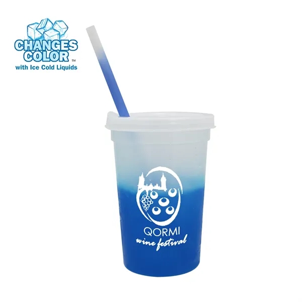 Frosted To Blue color option for Mood™ 22 Oz. Stadium Cup/Straw/Lid Set