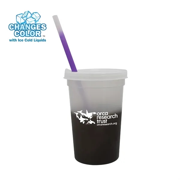 Frosted To Smoke color option for Mood™ 22 Oz. Stadium Cup/Straw/Lid Set