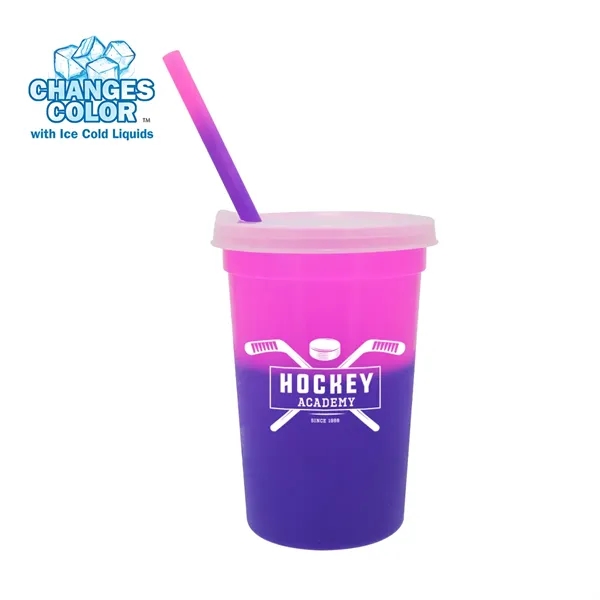 Pink To Purple color option for Mood™ 22 Oz. Stadium Cup/Straw/Lid Set