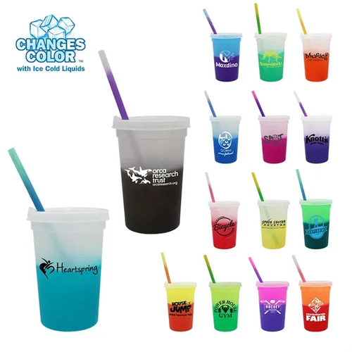 Main photo of Mood™ 22 Oz. Stadium Cup/Straw/Lid Set