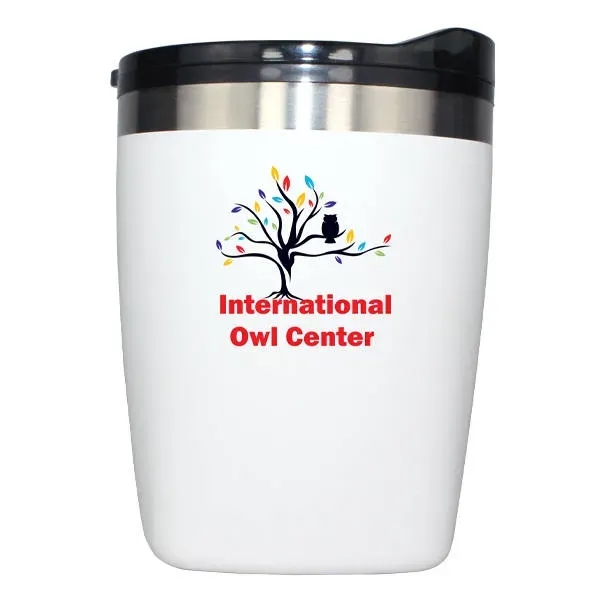 White color option for Halcyon®  12 Oz. Amigo Tumbler, Full Color Digital