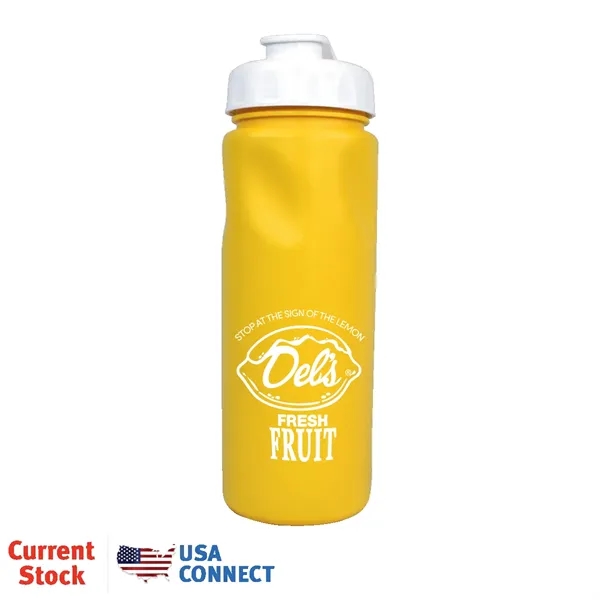 Yellow color option for 24 Oz. Cycle Bottle With Flip Top Cap