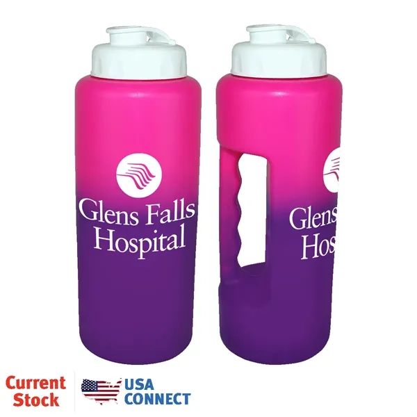 Pink To Purple color option for Mood™ 32 Oz. Grip Bottle With Flip Top Cap