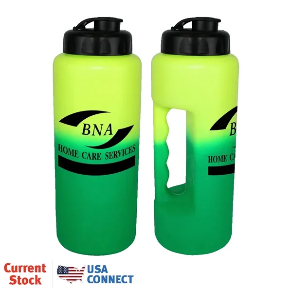 Yellow To Green color option for Mood™ 32 Oz. Grip Bottle With Flip Top Cap