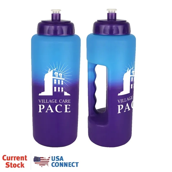 Blue To Purple color option for Mood™ 32 Oz. Grip Bottle With Push 'N Pull Cap