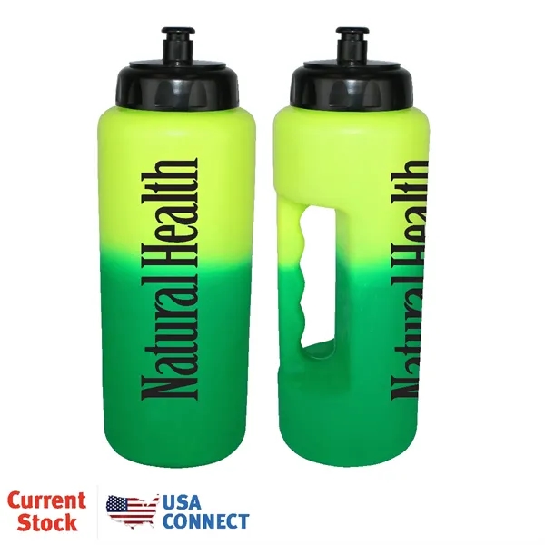 Yellow To Green color option for Mood™ 32 Oz. Grip Bottle With Push 'N Pull Cap