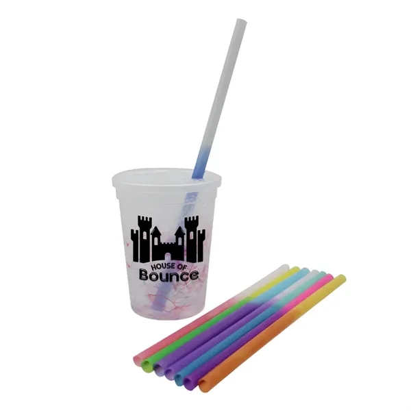 Extra color option for Mood 12 Oz. Rainbow Confetti Cup/Straw/Lid Set