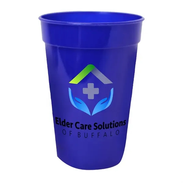 Blue color option for Micro Halt™ 17 Oz. Stadium Cup, Full Color Digital