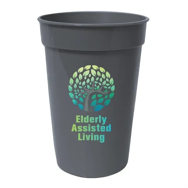 Gray color option for Micro Halt™ 17 Oz. Stadium Cup, Full Color Digital
