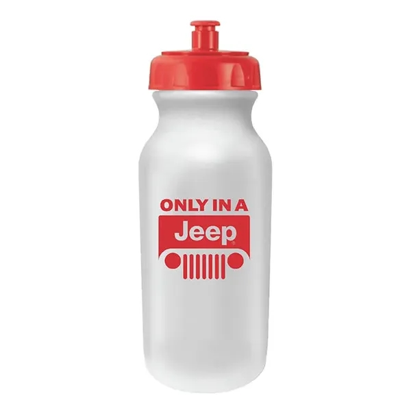Frosted color option for Micro Halt™ 20 Oz. Value Cycle Bottle With Push 'N Pull Cap