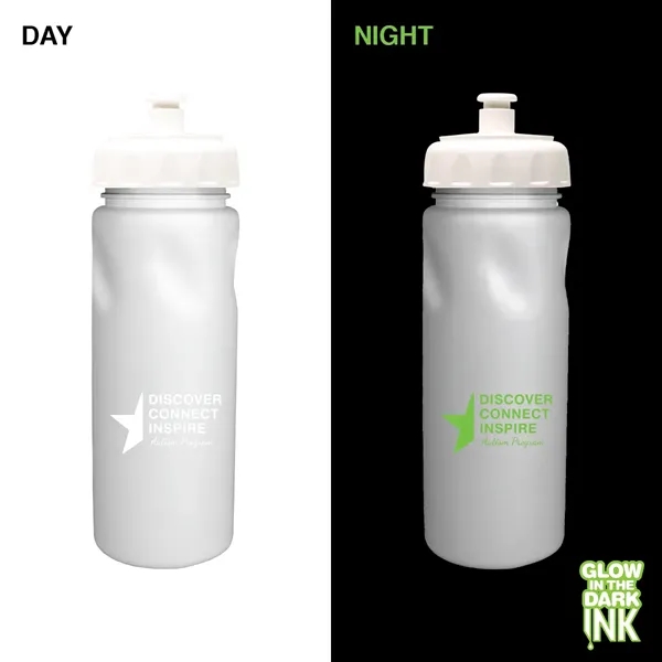 White color option for Micro Halt™ 24 Oz. Cycle Bottle With Push 'N Pull Cap