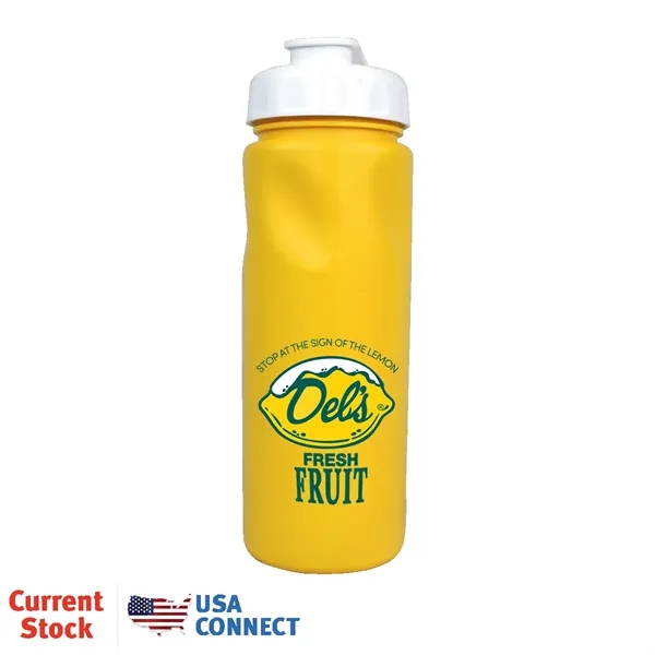 Yellow color option for 24 Oz. Cycle Bottle With Push 'N Pull Cap, Full Color Digita