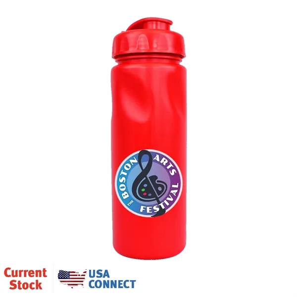Red color option for 24 Oz. Cycle Bottle With Flip Top Cap, Full Color Digital