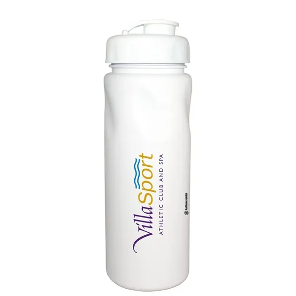 White color option for Micro Halt™ 24 Oz. Cycle Bottle With Flip Top Cap, Full Col