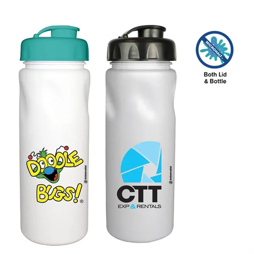 Main photo of Micro Halt™ 24 Oz. Cycle Bottle With Flip Top Cap, Full Col