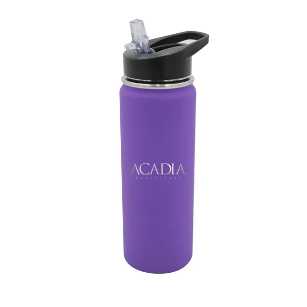 Purple color option for Halcyon® 20 Oz. Sports Bottle With Flip Straw Lid, Laser En