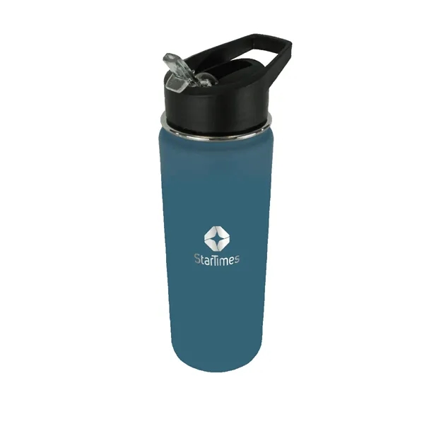 Slate Blue color option for Halcyon® 20 Oz. Sports Bottle With Flip Straw Lid, Laser En