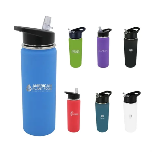 Main photo of Halcyon® 20 Oz. Sports Bottle With Flip Straw Lid, Laser En