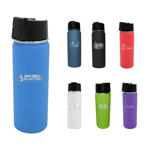 Main photo of Halcyon® 20 Oz. Sports Bottle With Flip Straw Lid, Laser En