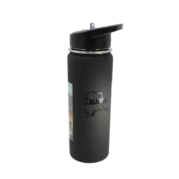 Black color option for Halcyon 20 Oz. Sport Bottle With Flip Straw Lid