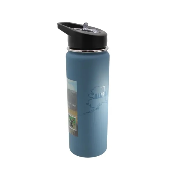 Slate Blue color option for Halcyon 20 Oz. Sport Bottle With Flip Straw Lid