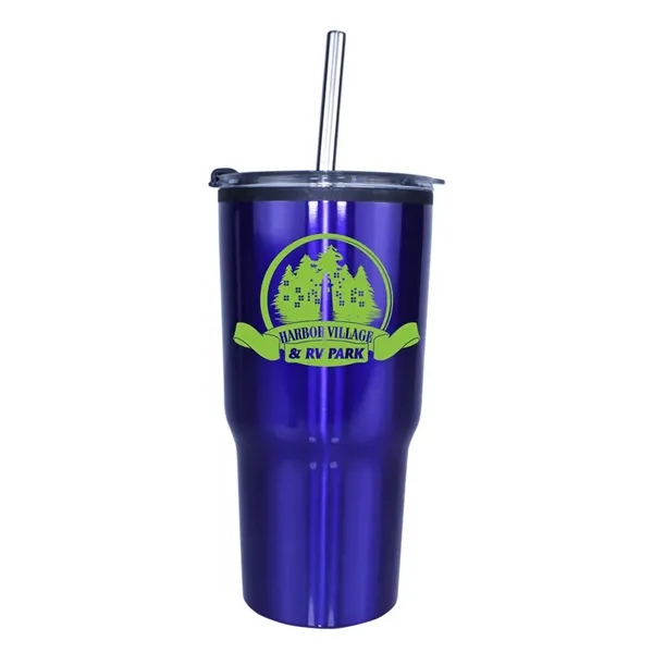 Blue color option for 20 Oz. Ares Tumbler With Stainless Straw/Flip Top Lid