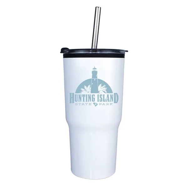 White color option for 20 Oz. Ares Tumbler With Stainless Straw/Flip Top Lid