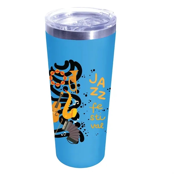 Bright Blue color option for 22 Oz. Memphis Tumbler With Slide Lid, Full Color Digital